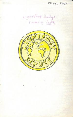 Lightfoot "deputy" badge